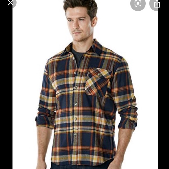 Cqr Multicolored Plaid Flannel Buttons 